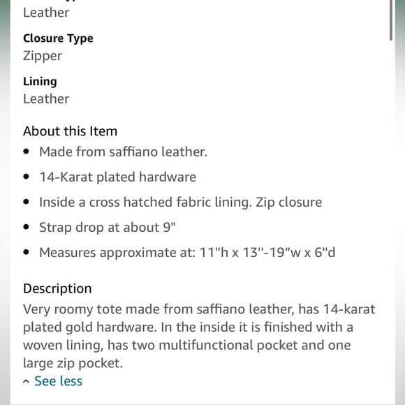 (A1) Kate Spade - Beige New York Newbury Lane Dally XL- tote - Picture 3 of 5